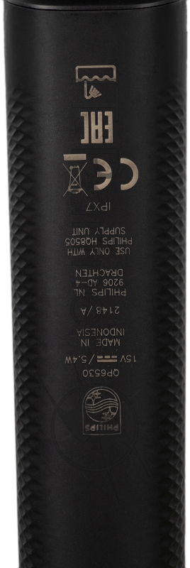 Триммер Philips OneBlade QP6530/16 черный/салатовый 5.4Вт (насадок в компл:2шт)