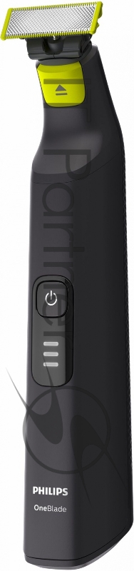 Триммер Philips OneBlade QP6530/16 черный/салатовый 5.4Вт (насадок в компл:2шт)