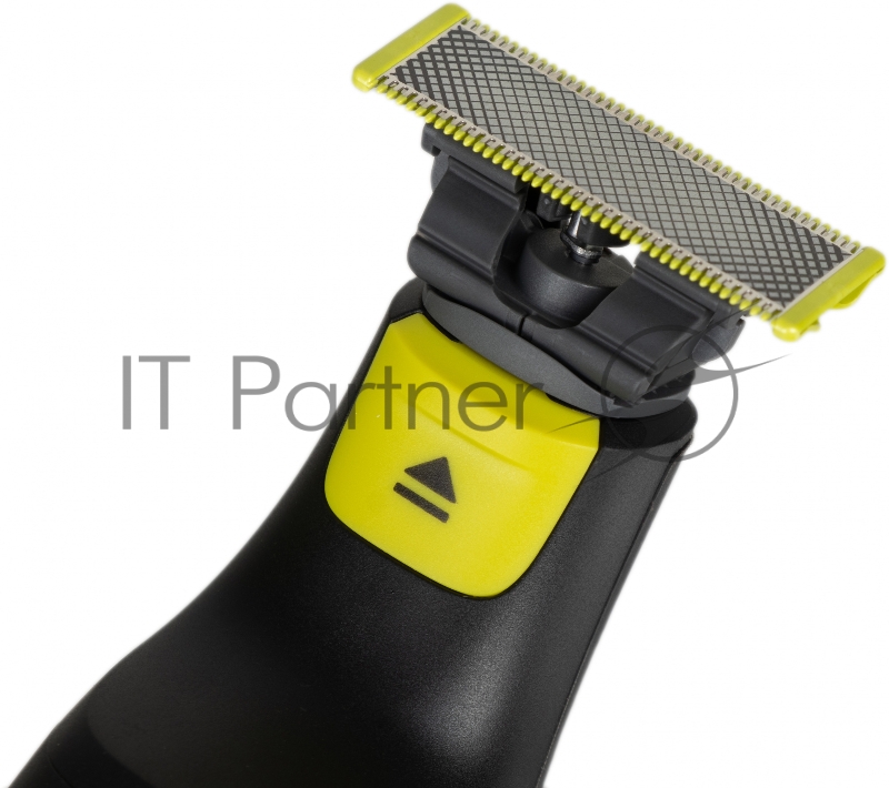 Триммер Philips OneBlade QP6530/16 черный/салатовый 5.4Вт (насадок в компл:2шт)