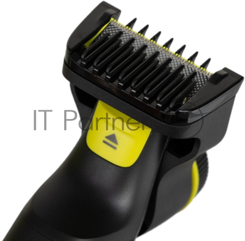 Триммер Philips OneBlade QP6530/16 черный/салатовый 5.4Вт (насадок в компл:2шт)