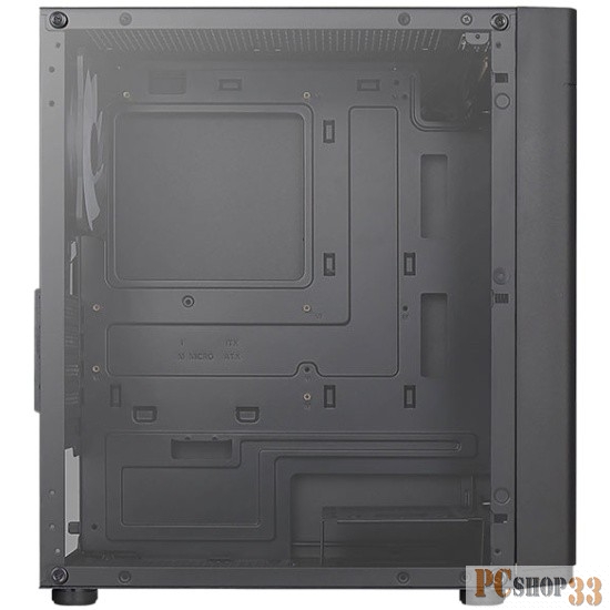 Корпус MiniTower AeroCool HEXFORM-G-BK-v2 (mATX, стекло, сетка, USB3.0x1, USB2.0x2, 3x120mm FRGB fans) (4711099471799)