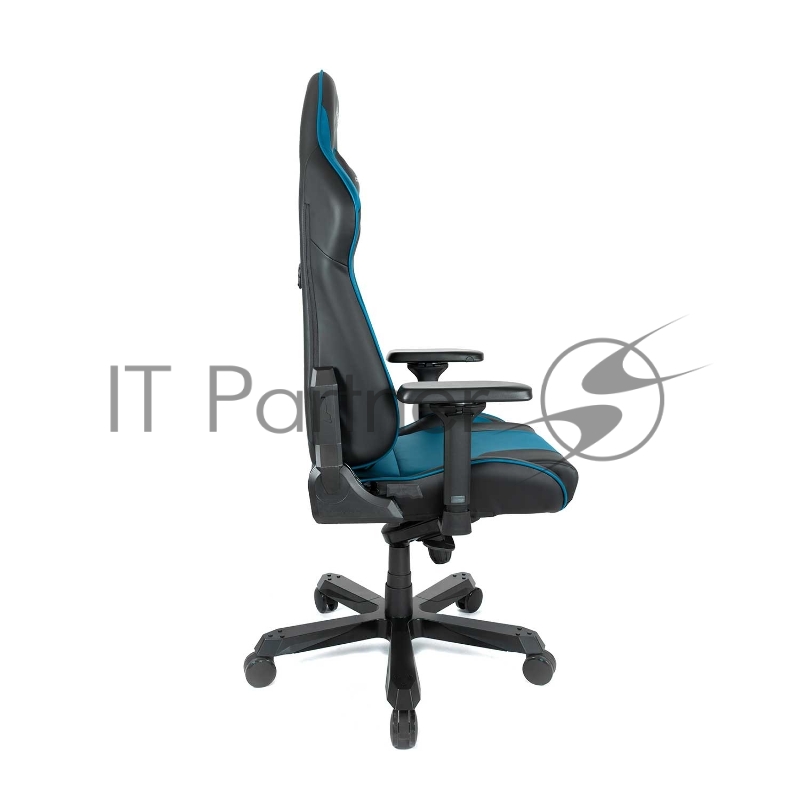 Игровое кресло DXRacer King чёрно-синее (OH/KS99/NB, экокожа, регулируемый угол наклона)