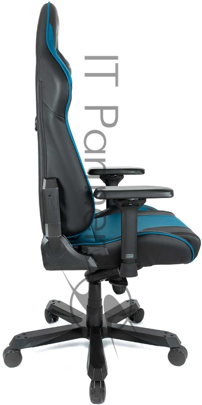 Игровое кресло DXRacer King чёрно-синее (OH/KS99/NB, экокожа, регулируемый угол наклона)