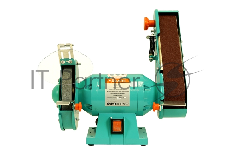 Точильный дисково-ленточный станок Sturm!,150 мм, 50х686, 350 Вт, АДАПТ.Д.ЗАТОЧКИ СВЕРЛ BG61150