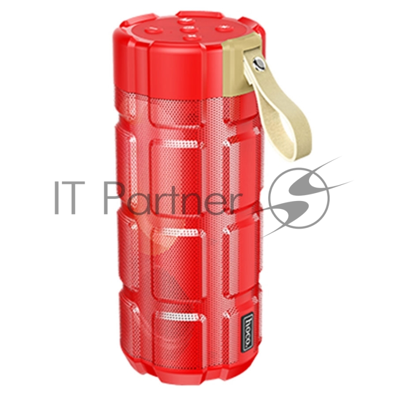 Портативная колонка HOCO HC7, красный, LED подсветка