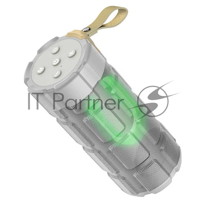 Портативная колонка HOCO HC7, серый, LED подсветка