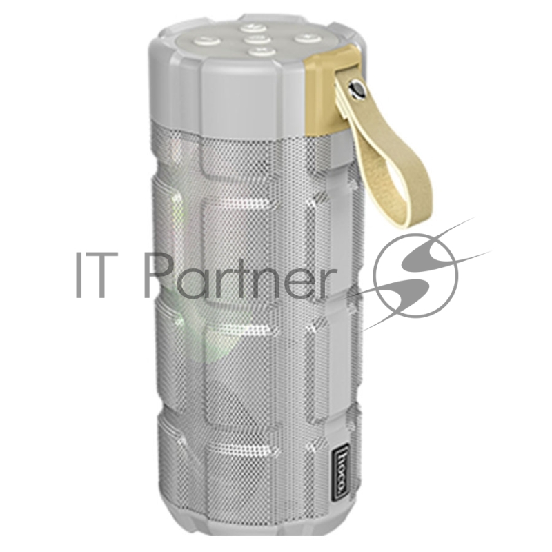 Портативная колонка HOCO HC7, серый, LED подсветка