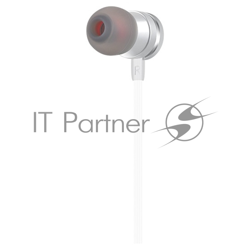 Проводные наушники-вставки с микрофоном Hoco M16 серебряный