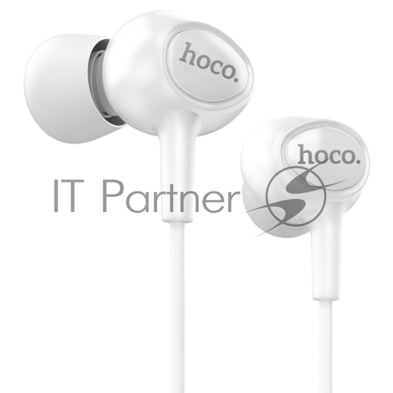 Проводные наушники-вставки с микрофоном Hoco M3 White