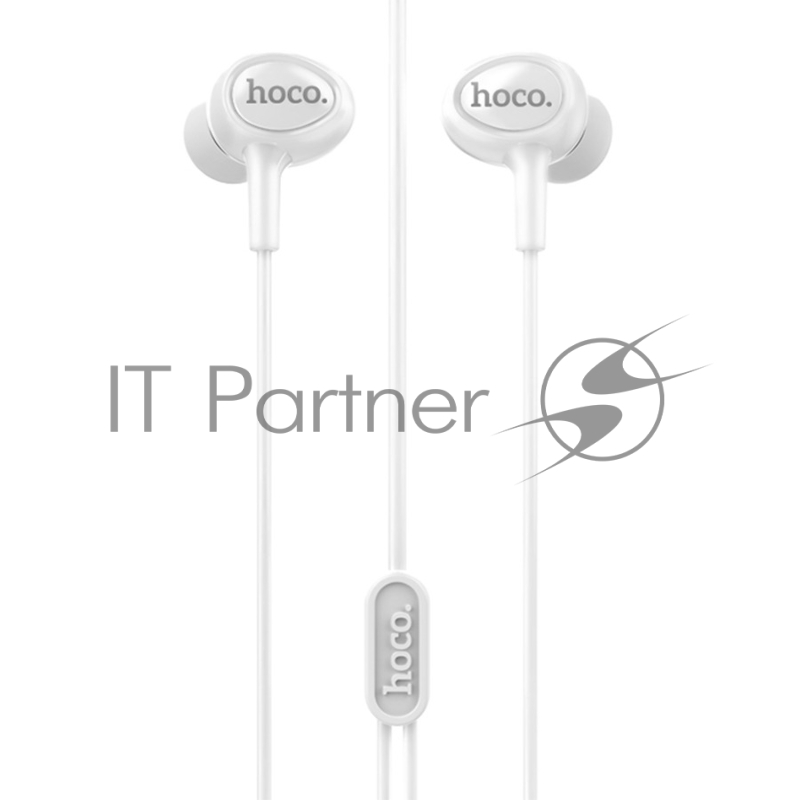 Проводные наушники-вставки с микрофоном Hoco M3 White