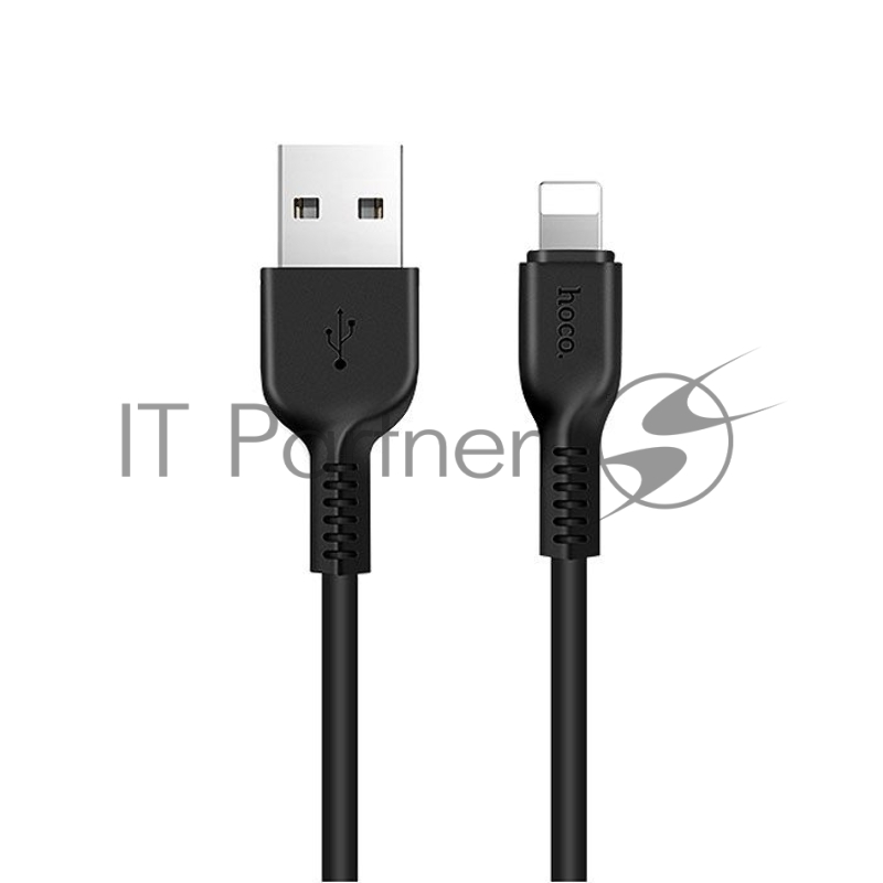 Кабель USB 2.0 hoco X13, AM/Lightning M, черный, 1м