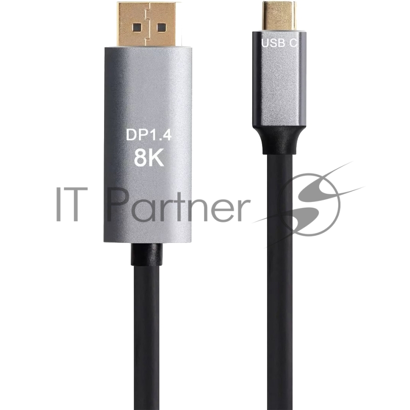 Кабель-адаптер USB Type-Cm --> DP1.4v (m) 8K@60Hz, 1.8m , Alum Shell,VCOM <CU480MC-1.8M>