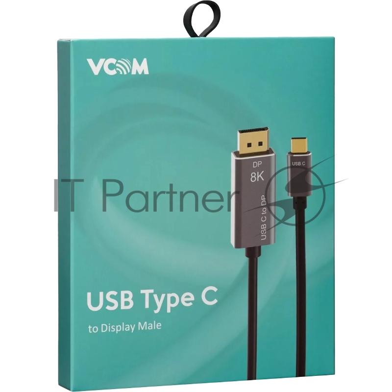 Кабель-адаптер USB Type-Cm --> DP1.4v (m) 8K@60Hz, 1.8m , Alum Shell,VCOM <CU480MC-1.8M>