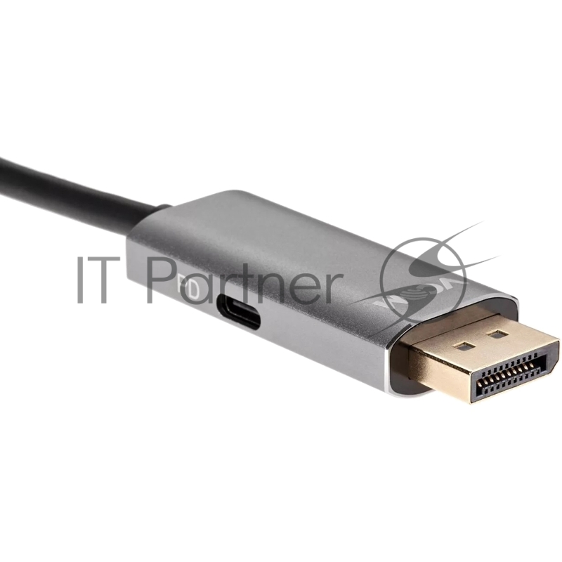 Кабель-адаптер USB Type-Cm --> DP1.4v (m) 8K@60Hz, PD 100W,1.8m , Alum Shell,VCOM <CU480MCPD-1.8M>
