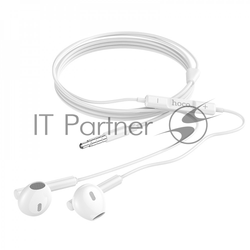Проводные наушники-вставки с микрофоном Hoco M64, белый