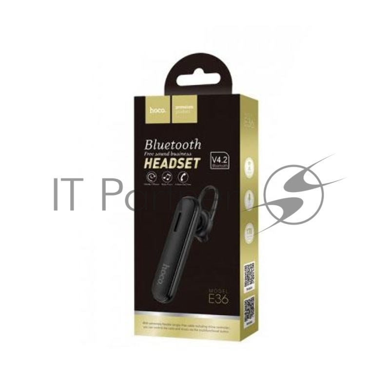 Гарнитура в 1 ухо HOCO E36, черный