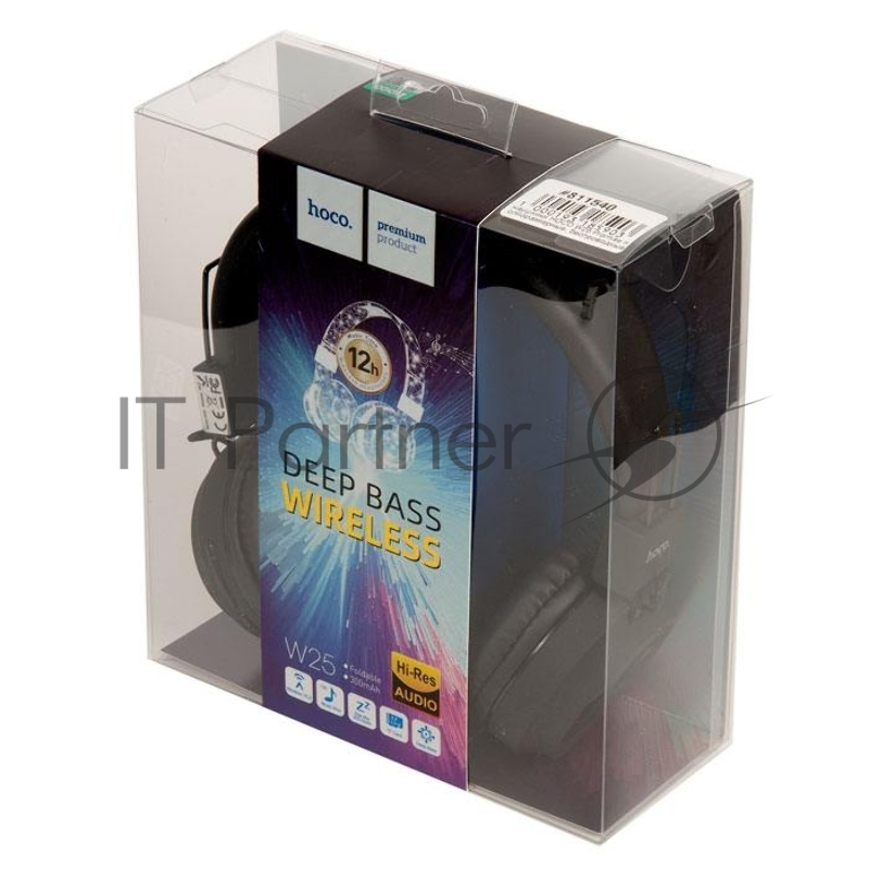 Полноразмерная гарнитура беспроводная HOCO W25, черный