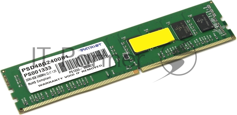 Модуль памяти Patriot DIMM DDR4 8GB PSD48G240081 {PC4-19200, 2400MHz}
