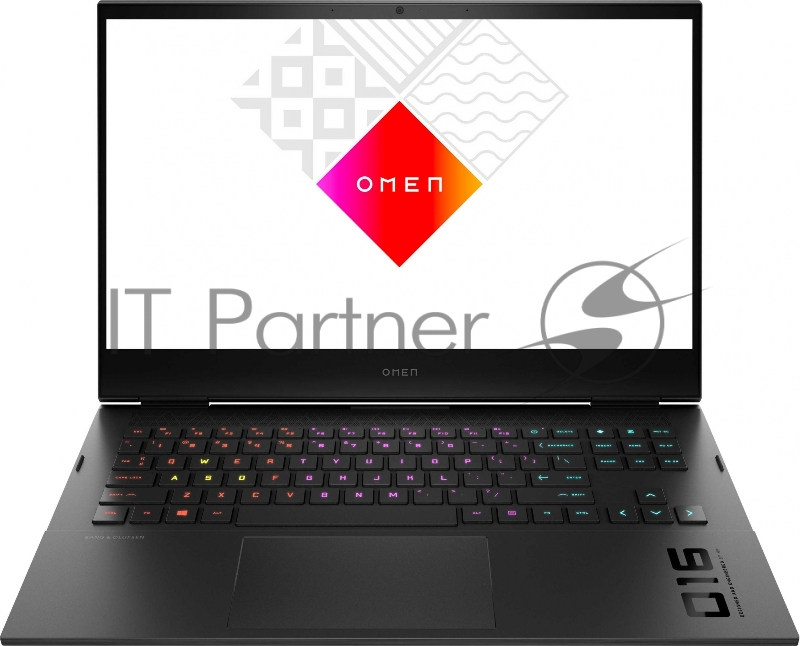 Ноутбук HP Omen 16-b0036ur Core i5 11400H 16Gb SSD512Gb NVIDIA GeForce RTX 3060 6Gb 16.1 IPS FHD (1920x1080) Free DOS 3.0 black WiFi BT Cam