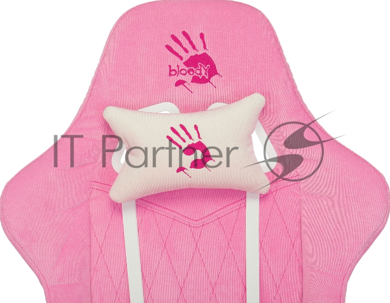 Кресло игровое A4Tech Bloody GC-310 розовый сиденье розовый крестовина