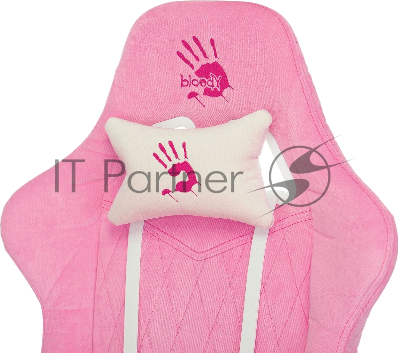 Кресло игровое A4Tech Bloody GC-310 розовый сиденье розовый крестовина