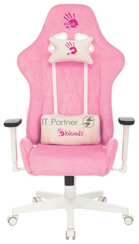Кресло игровое A4Tech Bloody GC-310 розовый сиденье розовый крестовина