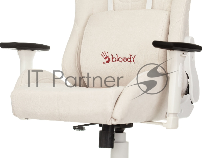 Кресло игровое A4Tech Bloody GC-320 белый сиденье белый крестовина