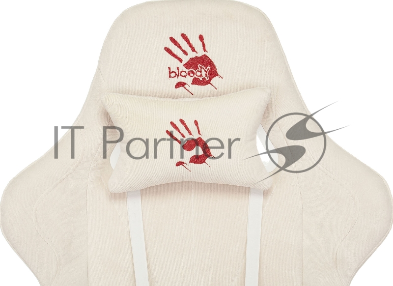 Кресло игровое A4Tech Bloody GC-320 белый сиденье белый крестовина