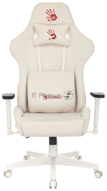 Кресло игровое A4Tech Bloody GC-320 белый сиденье белый крестовина