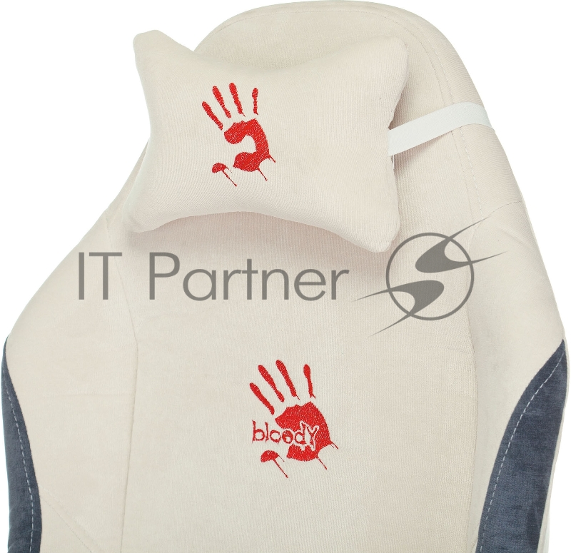 Кресло игровое A4Tech Bloody GC-330 белый крестовина металл