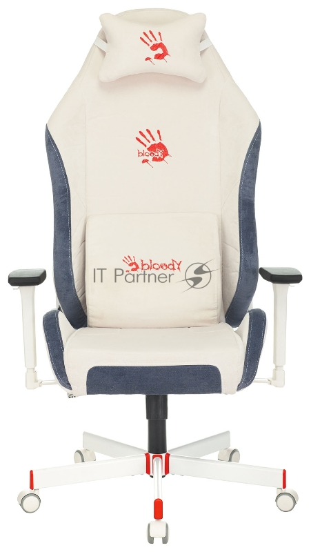 Кресло игровое A4Tech Bloody GC-330 белый крестовина металл