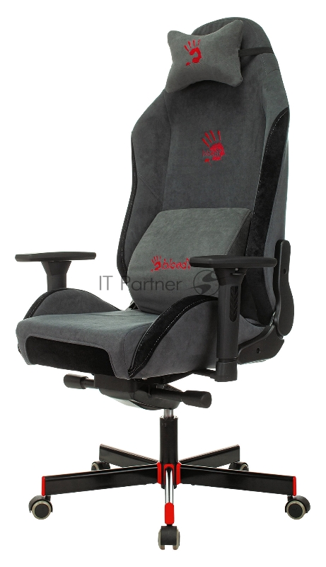 Кресло игровое A4Tech Bloody GC-420 серый крестовина металл