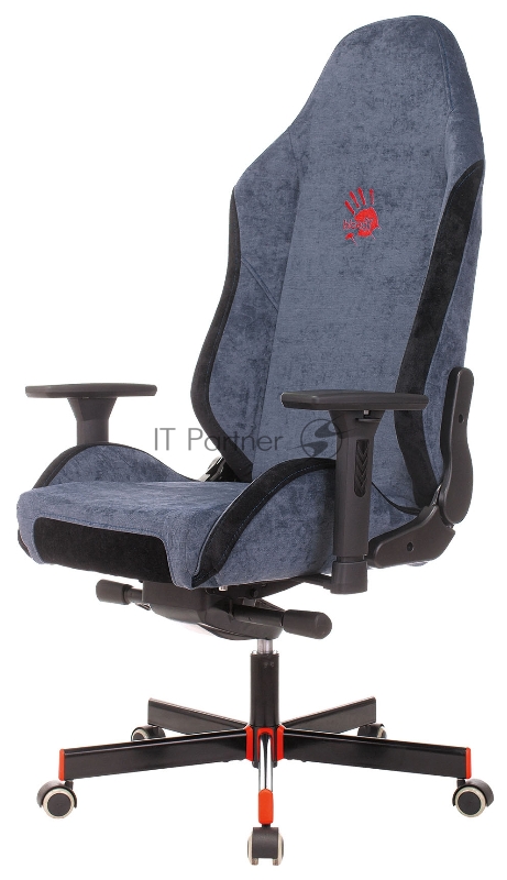 Кресло игровое A4Tech Bloody GC-470 синий крестовина металл