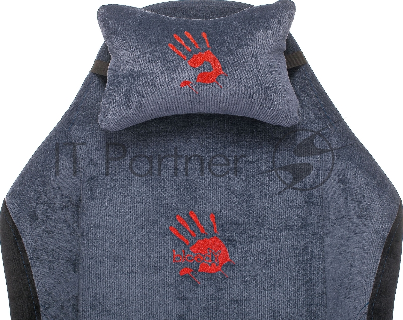 Кресло игровое A4Tech Bloody GC-470 синий крестовина металл