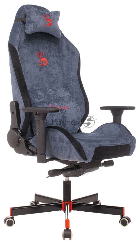 Кресло игровое A4Tech Bloody GC-470 синий крестовина металл