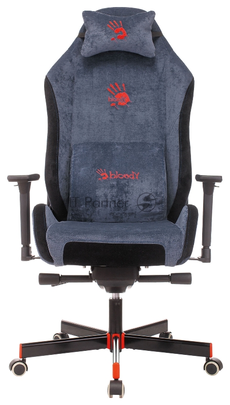 Кресло игровое A4Tech Bloody GC-470 синий крестовина металл