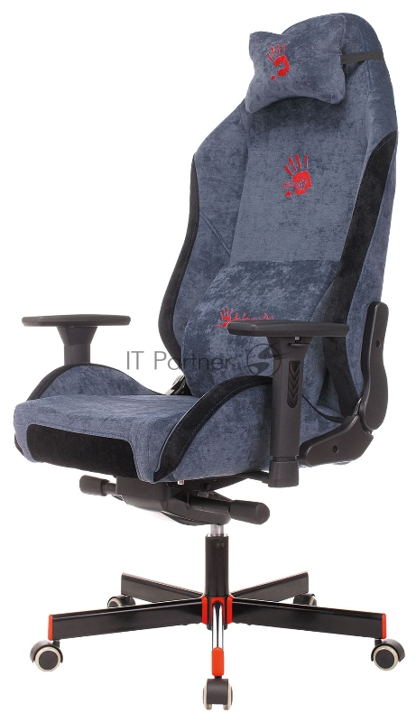 Кресло игровое A4Tech Bloody GC-470 синий крестовина металл