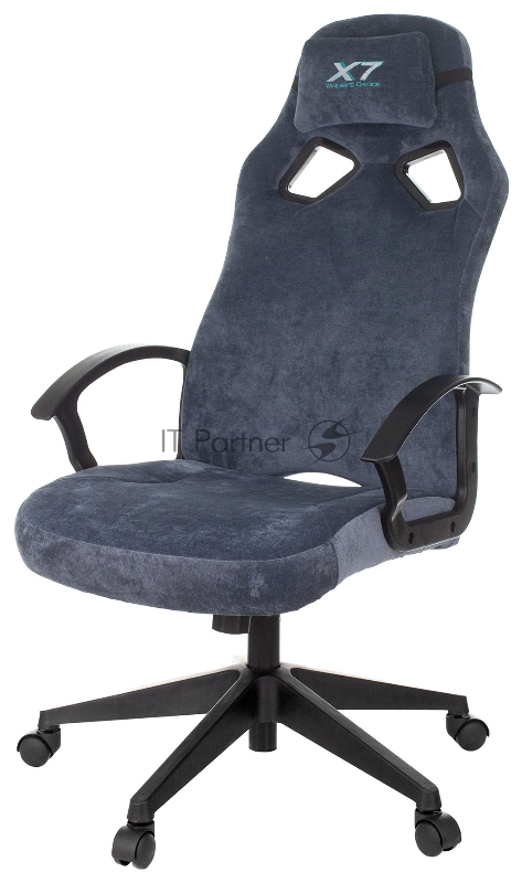 Кресло игровое A4Tech X7 GG-1400 синий крестовина пластик