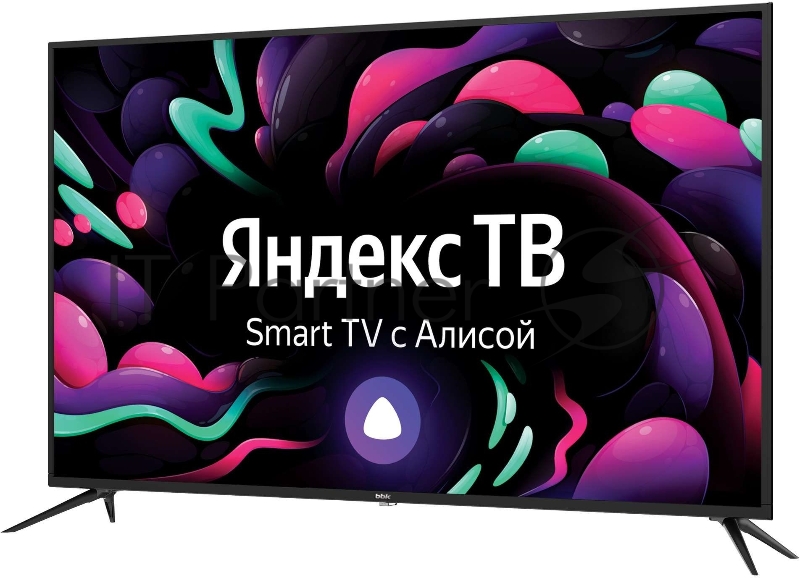 Телевизор LED BBK 55 55LEX-8238/UTS2C Яндекс.ТВ черный Ultra HD 50Hz DVB-T2 DVB-C DVB-S2 USB WiFi Smart TV (RUS)