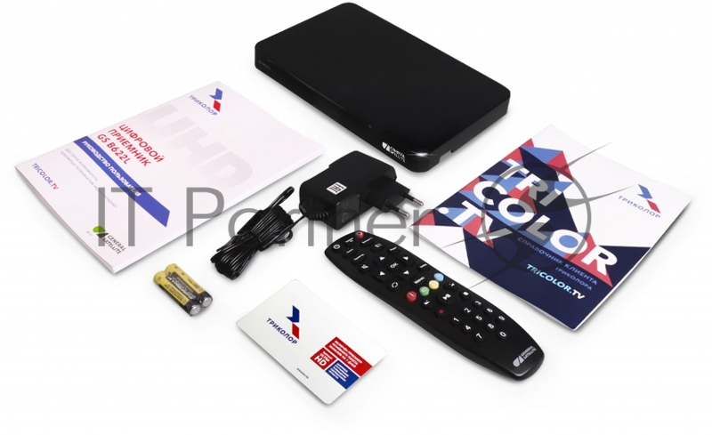 Комплект спутникового телевидения Триколор Ultra HD GS B622L/С592 (1 год) черный