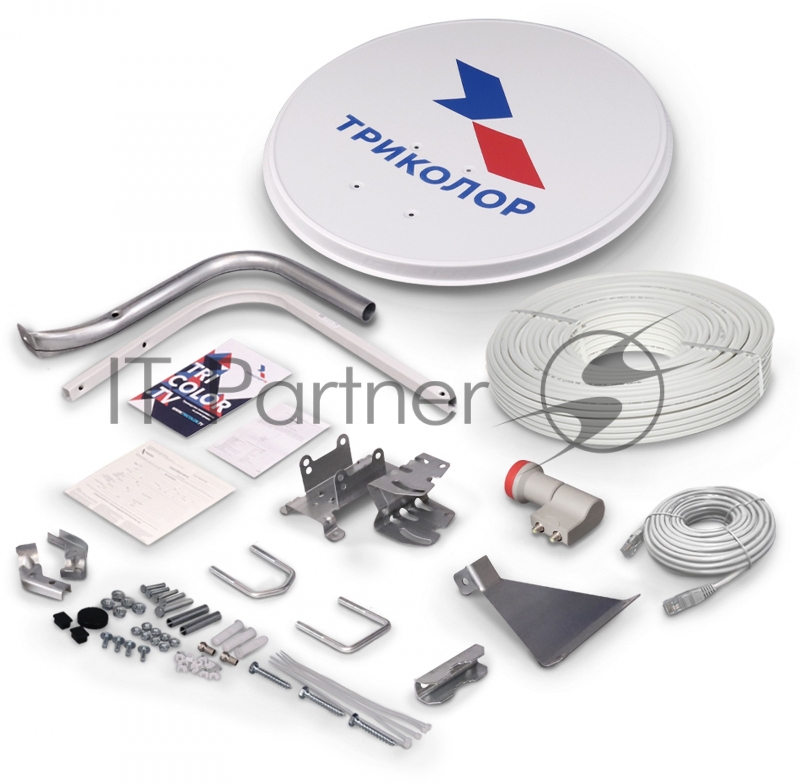 Комплект спутникового телевидения Триколор Ultra HD GS B622L/С592 (1 год) черный