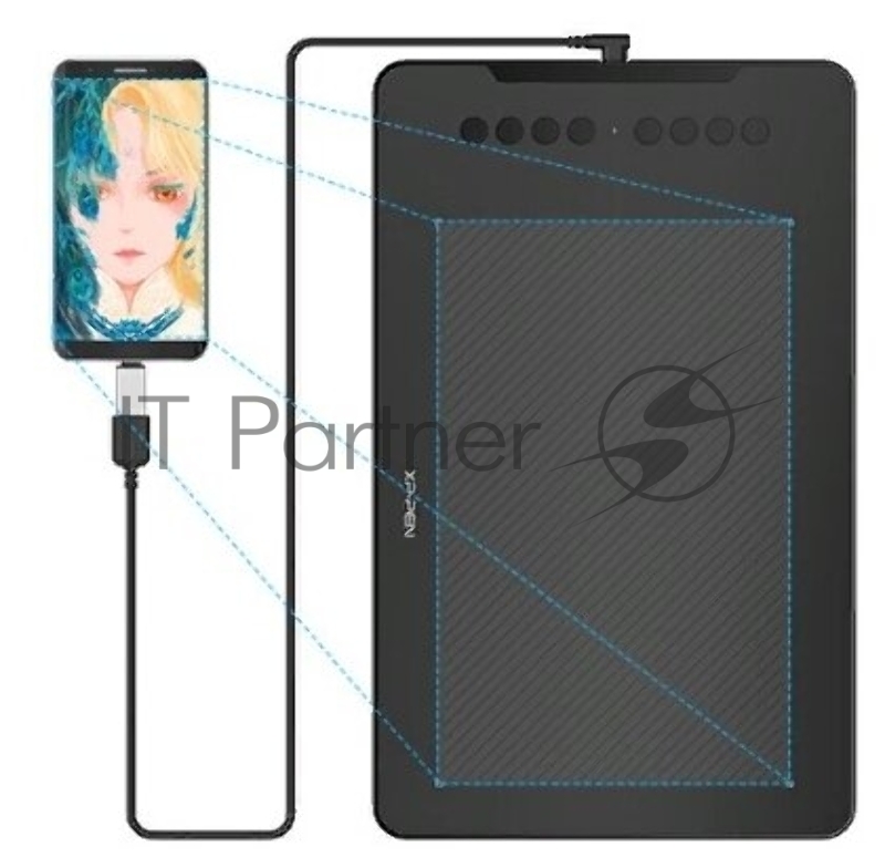 Графический планшет XP-Pen Deco 01 V2 USB черный