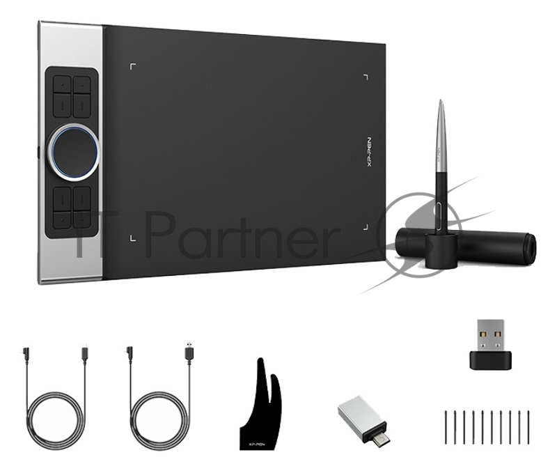 Графический планшет XP-Pen Deco Pro M Bluetooth/USB серебристый/черный