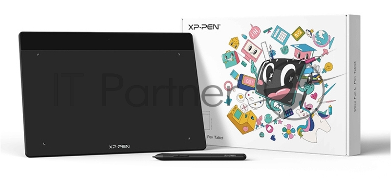 Графический планшет XP-Pen Deco Fun L USB красный