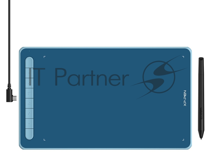 Графический планшет XPPen Deco Deco L Blue USB голубой