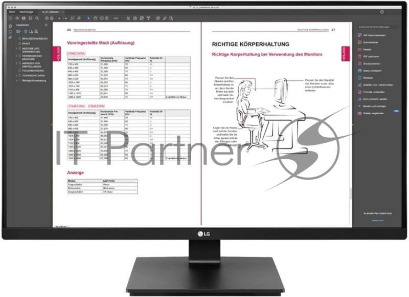 Монитор LG 27 27BN65Q-B черный IPS LED 16:9 HDMI матовая 350cd 178гр/178гр 2560x1440 DisplayPort Ultra HD 2K (1440p)