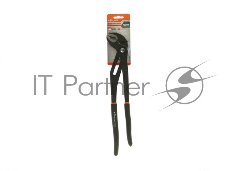 Клещи Sturm! 1020-06-400 переставные 400мм(Галка) КНОПОЧНАЯ СИСТЕМА ФИКСАЦИИ,НАСЕЧ ГУБ,ПВХ РУК