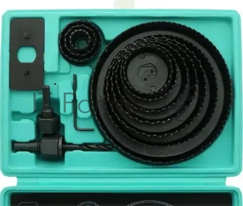 Коронки по дереву Sturm! 5440202 набор 15ед d=19/22/29/32/38/44/51/64/76/8 кейс