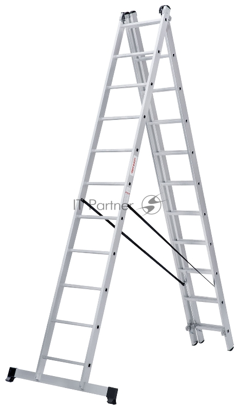 Лестница Новая Высота NV1230 алюминий трехсекционнаясекц. 11ступ. (1230311Y)