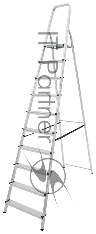 Стремянка Новая Высота NV1110 односторонняя алюминий 10ступ. (1110110)